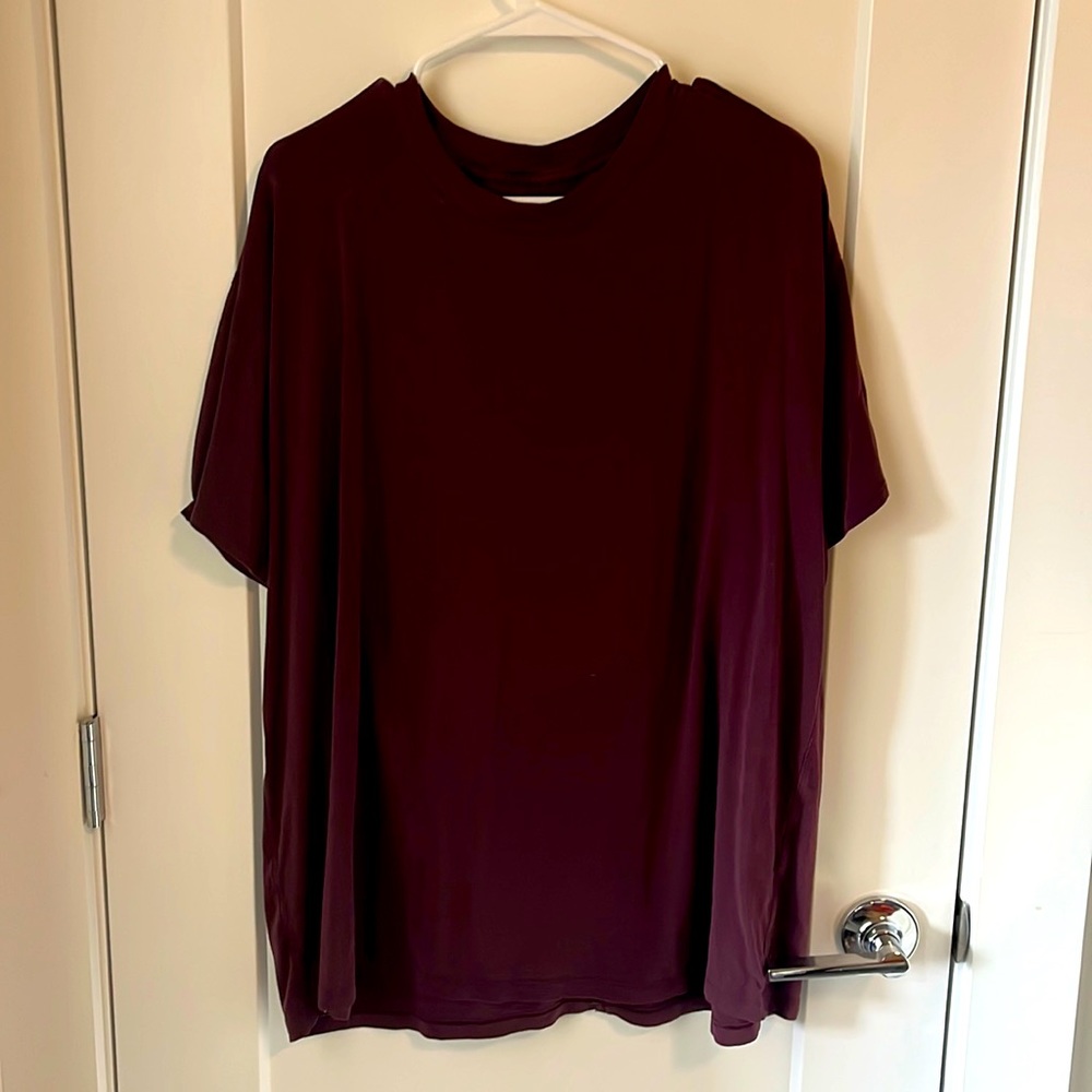 Lululemon oversize boyfriend tee- size 12